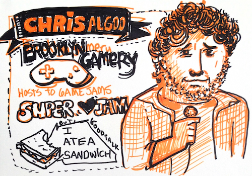 Sketchnotes of Chris